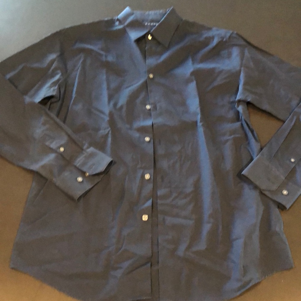 Men’s theory navy dress shirt size 151/2
